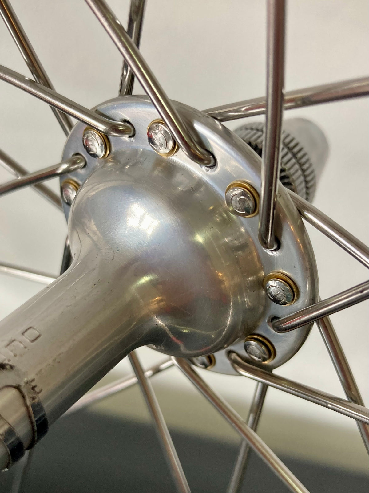 Ruote Dura-Ace EX 7206, cerchi Super Champion. 6v Uniglide. Team Flandria.