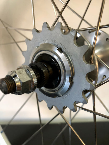 Set ruote Fixed Single- Speed. Mozzi Miche Primato, posteriore Flip-Flop.