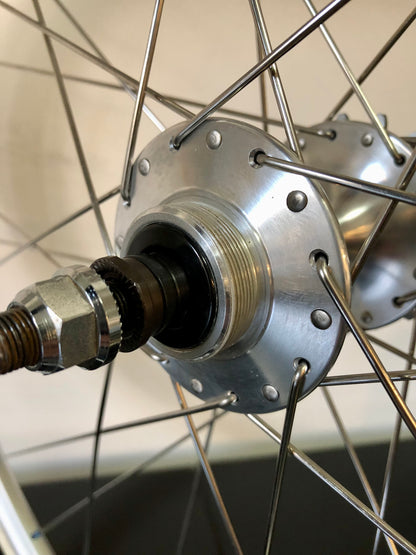 Set ruote Fixed Single- Speed. Mozzi Miche Primato, posteriore Flip-Flop.