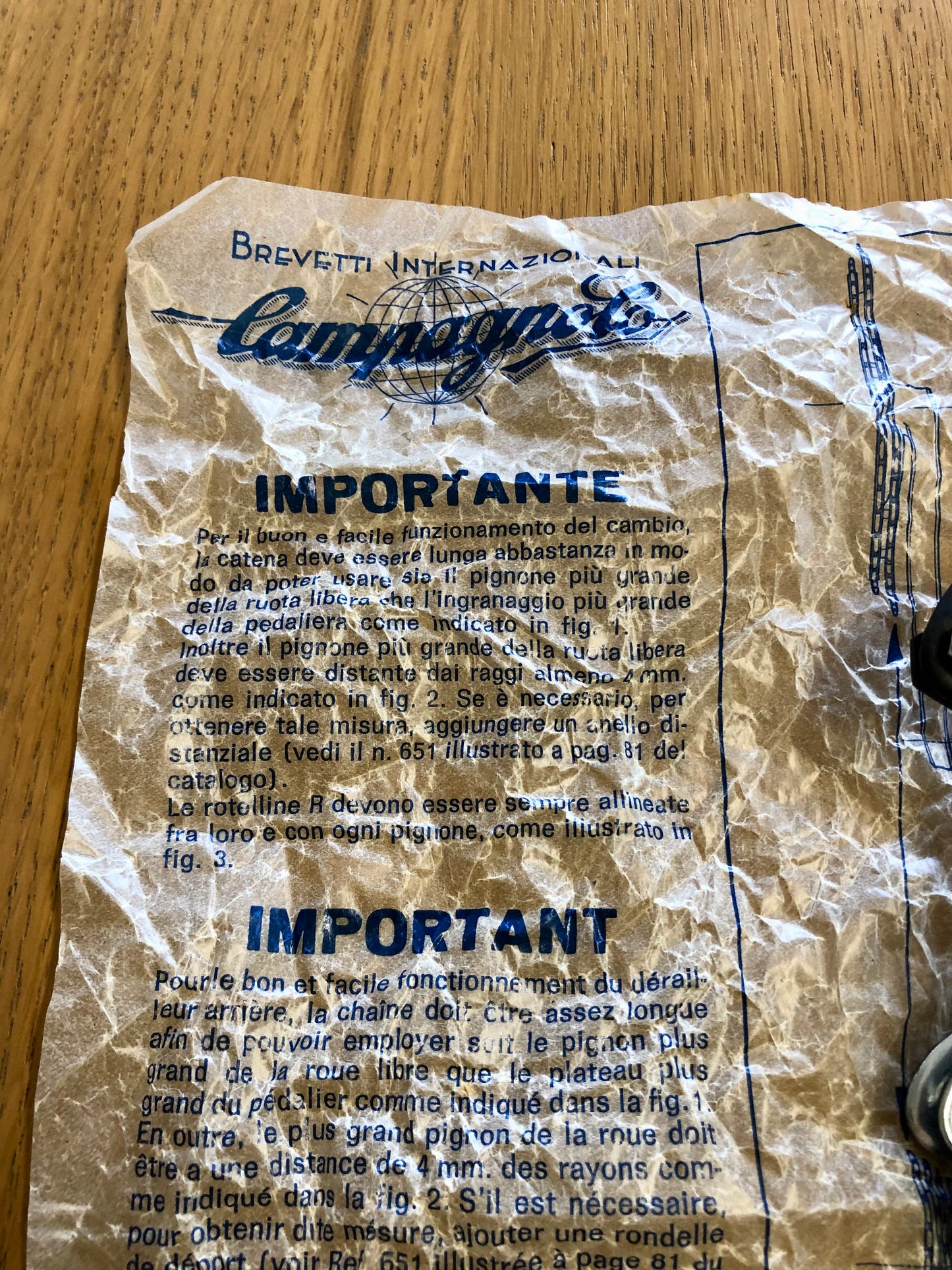 Cambio Campagnolo Nuovo Valentino Extra. NOS