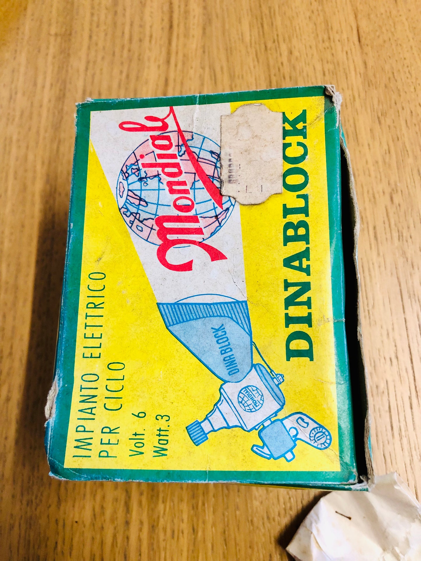 Fanale bicicletta Mondial Dynablock.