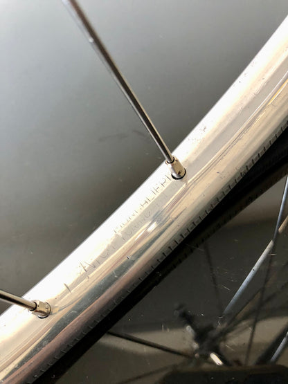 Ruote Campagnolo Nuovo Gran Sport, con cerchi Nisi. Per tubolari.