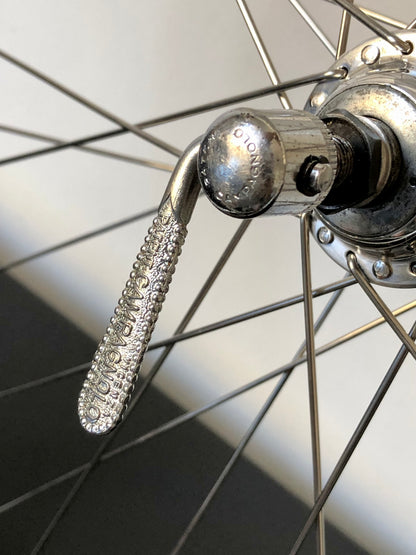 Ruote Campagnolo Nuovo Gran Sport, con cerchi Nisi. Per tubolari.
