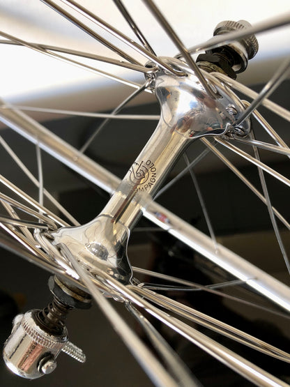 Ruote Campagnolo Nuovo Gran Sport, con cerchi Nisi. Per tubolari.