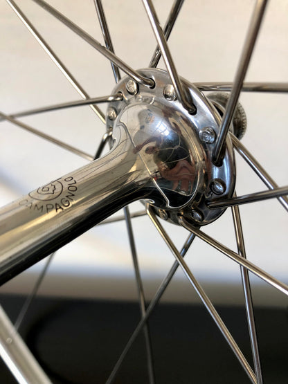 Ruote Campagnolo Nuovo Gran Sport, con cerchi Nisi. Per tubolari.