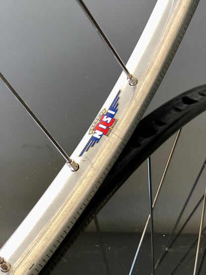 Ruote Campagnolo Nuovo Gran Sport, con cerchi Nisi. Per tubolari.