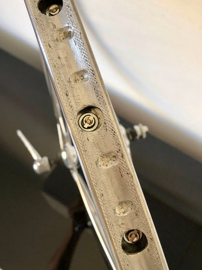 Ruote Campagnolo Nuovo Gran Sport, con cerchi Nisi. Per tubolari.
