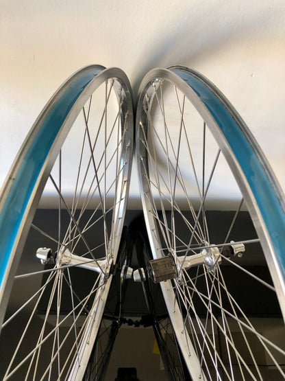 Ruote MTB 26". Mozzi Shimano Exage, cerchi Rigida A 495.