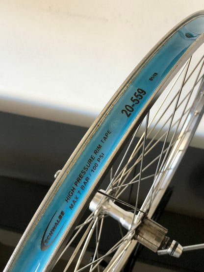 Ruote MTB 26". Mozzi Shimano Exage, cerchi Rigida A 495.