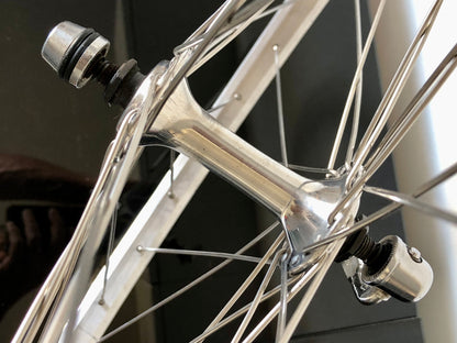 Ruote MTB 26". Mozzi Shimano Exage, cerchi Rigida A 495.