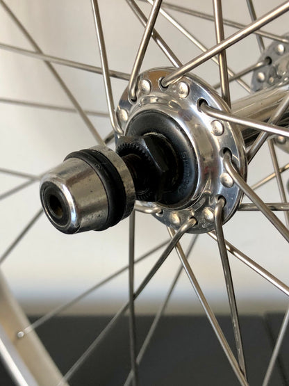 Ruote MTB 26". Mozzi Shimano Exage, cerchi Rigida A 495.