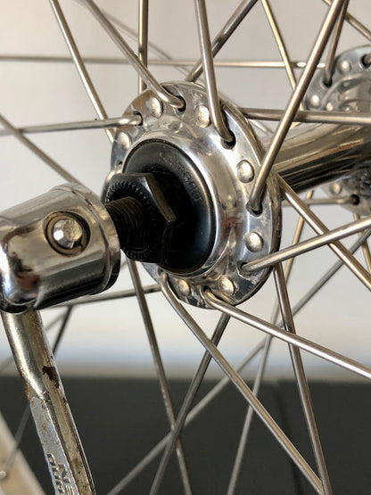 Ruote MTB 26". Mozzi Shimano Exage, cerchi Rigida A 495.