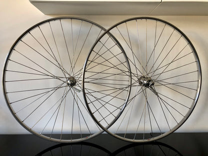 Ruote Campagnolo Nuovo Gran Sport, con cerchi Nisi. Per tubolari.
