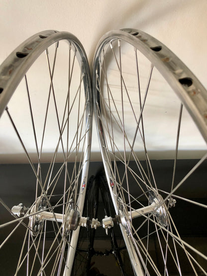 Set ruote Campagnolo Gran Sport Nuovo Tipo, cerchi Nisi per tubolari.