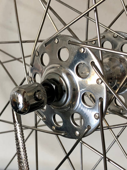 Set ruote Campagnolo Gran Sport Nuovo Tipo, cerchi Nisi per tubolari.