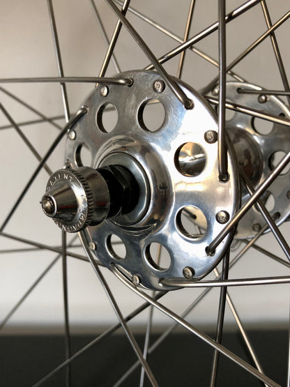 Set ruote Campagnolo Gran Sport Nuovo Tipo, cerchi Nisi per tubolari.