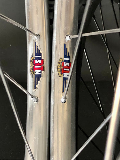 Set ruote Campagnolo Gran Sport Nuovo Tipo, cerchi Nisi per tubolari.