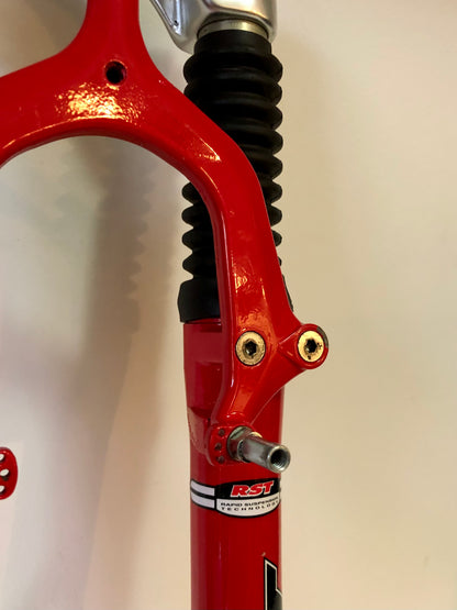 Forcella RST Mozo PRO. MTB 26" 110mm. Cannotto sterzo sostituibile.