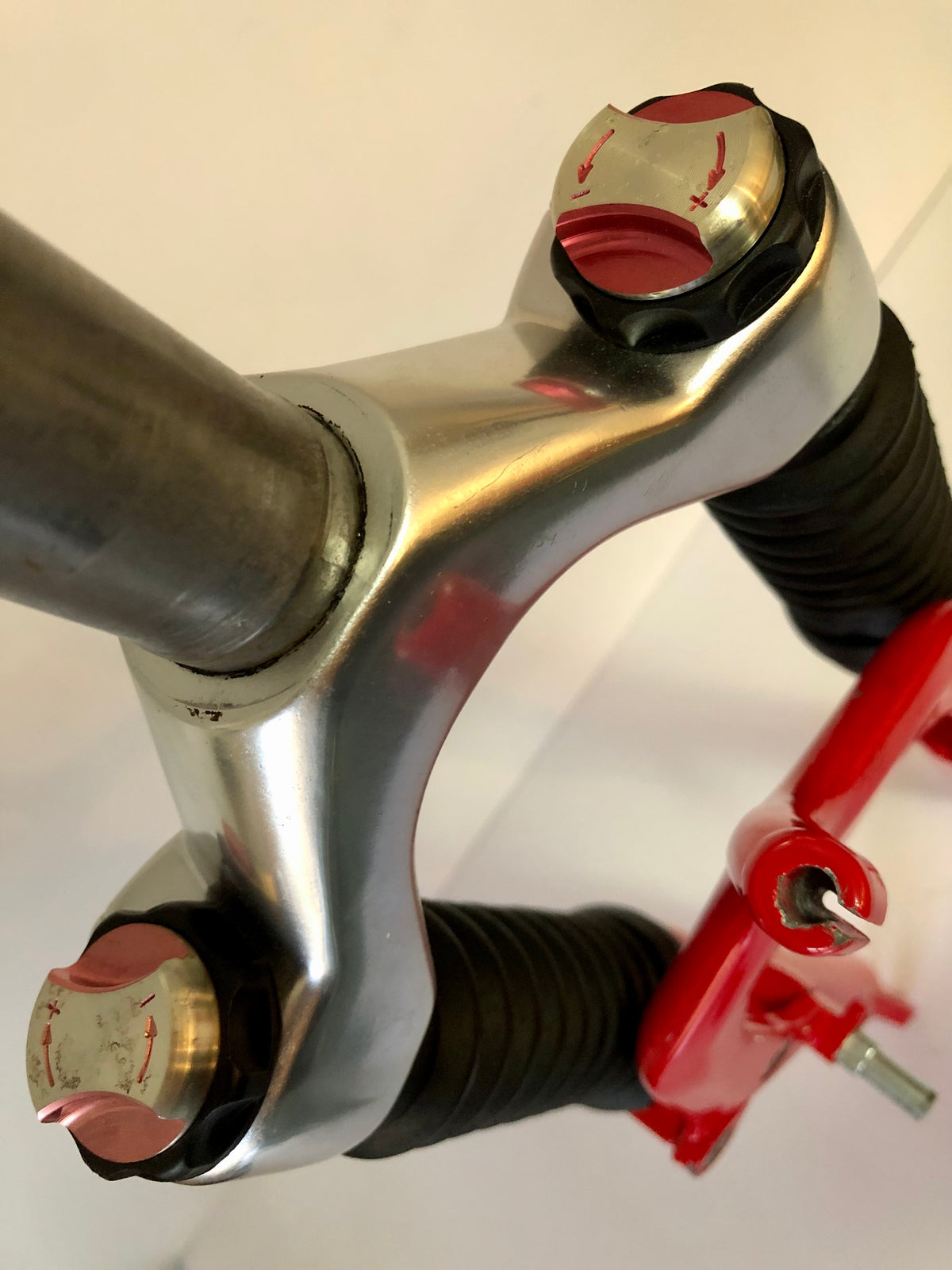 Forcella RST Mozo PRO. MTB 26" 110mm. Cannotto sterzo sostituibile.