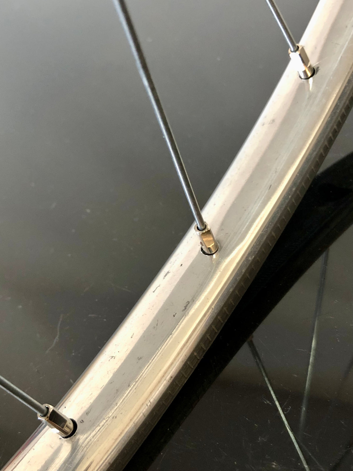 Ruote Campagnolo con mozzi Nuovo Tipo a flangia alta e cerchi Nisi. 700c tubolari.