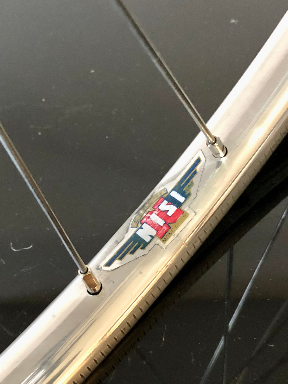 Ruote Campagnolo con mozzi Nuovo Tipo a flangia alta e cerchi Nisi. 700c tubolari.