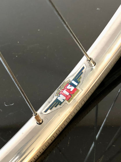 Ruote Campagnolo con mozzi Nuovo Tipo a flangia alta e cerchi Nisi. 700c tubolari.