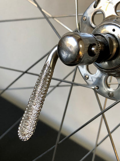 Ruote Campagnolo con mozzi Nuovo Tipo a flangia alta e cerchi Nisi. 700c tubolari.