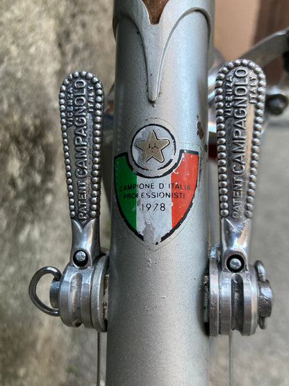 Bicicletta Olmo del '78. Tg. 54. Telaio Columbus, montaggio Campagnolo, Ofmega.