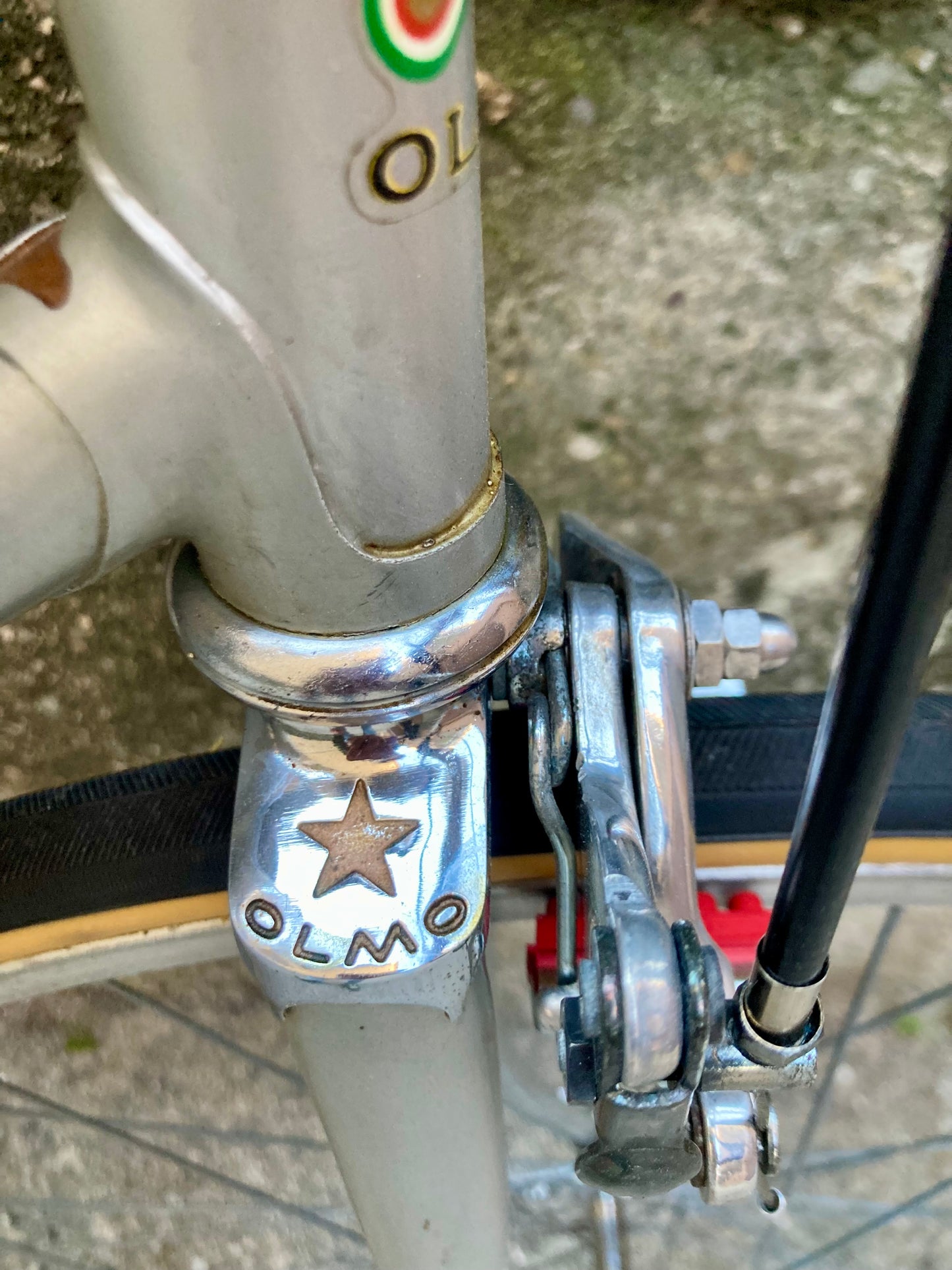 Bicicletta Olmo del '78. Tg. 54. Telaio Columbus, montaggio Campagnolo, Ofmega.