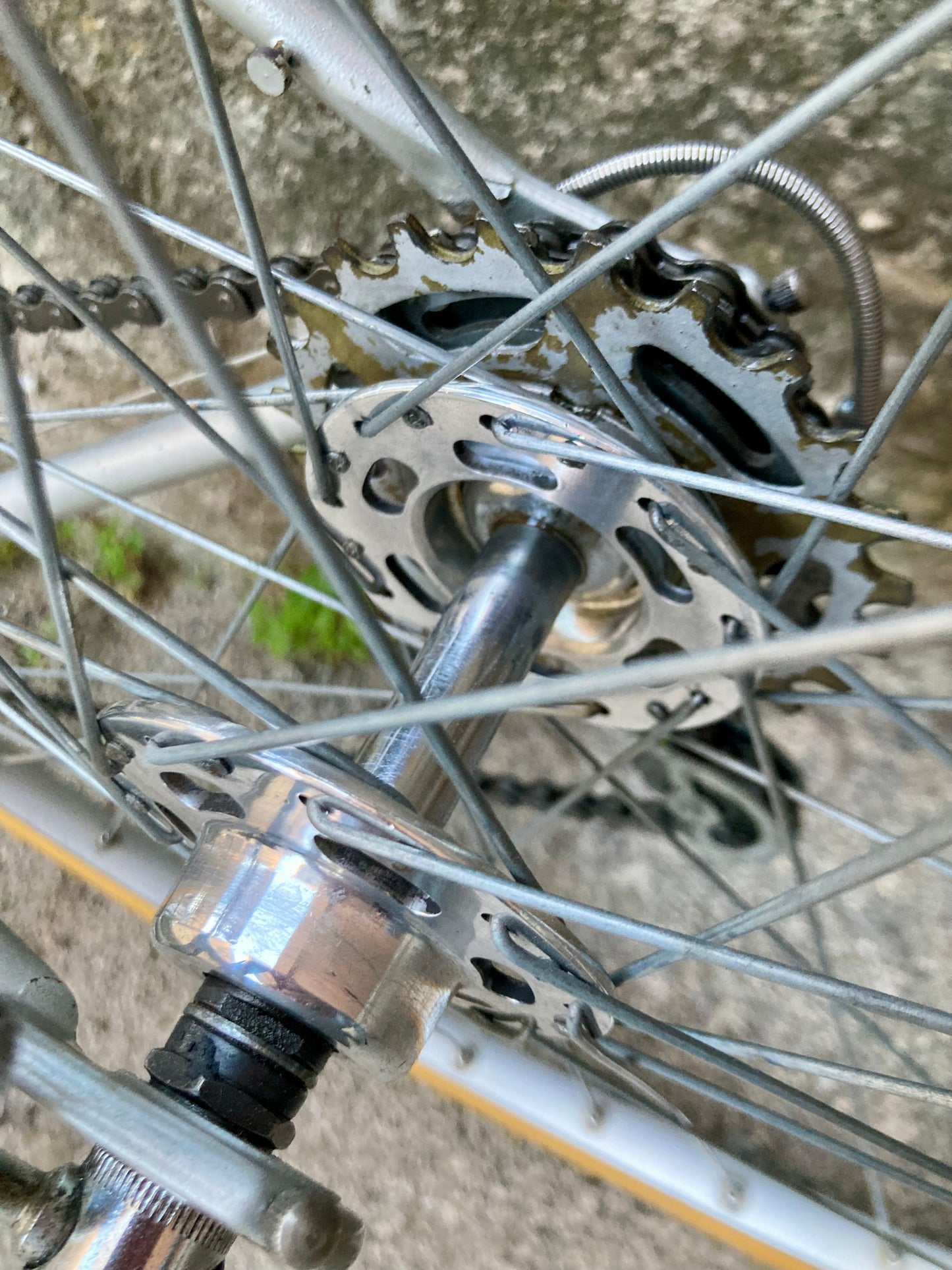 Bicicletta Olmo del '78. Tg. 54. Telaio Columbus, montaggio Campagnolo, Ofmega.