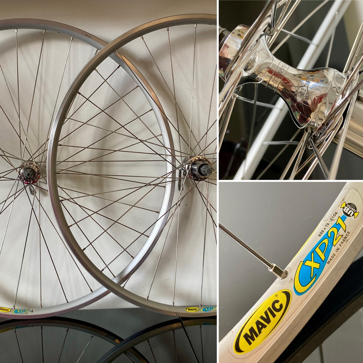 Ruote da corsa mozzi Campagnolo Veloce, cerchi Mavic CXP 21