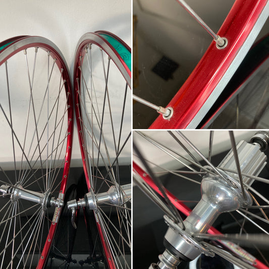 Ruote corsa Campagnolo Daytona 9-10-11v, Ambrosio Evolution.