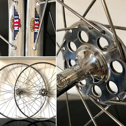 Set ruote Campagnolo Gran Sport Nuovo Tipo, cerchi Nisi per tubolari.