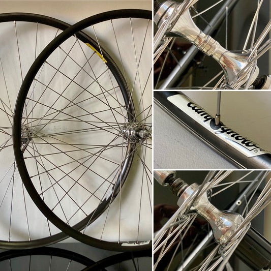 Ruote Campagnolo record 8 v. Cerchi Omega per copertoncino.