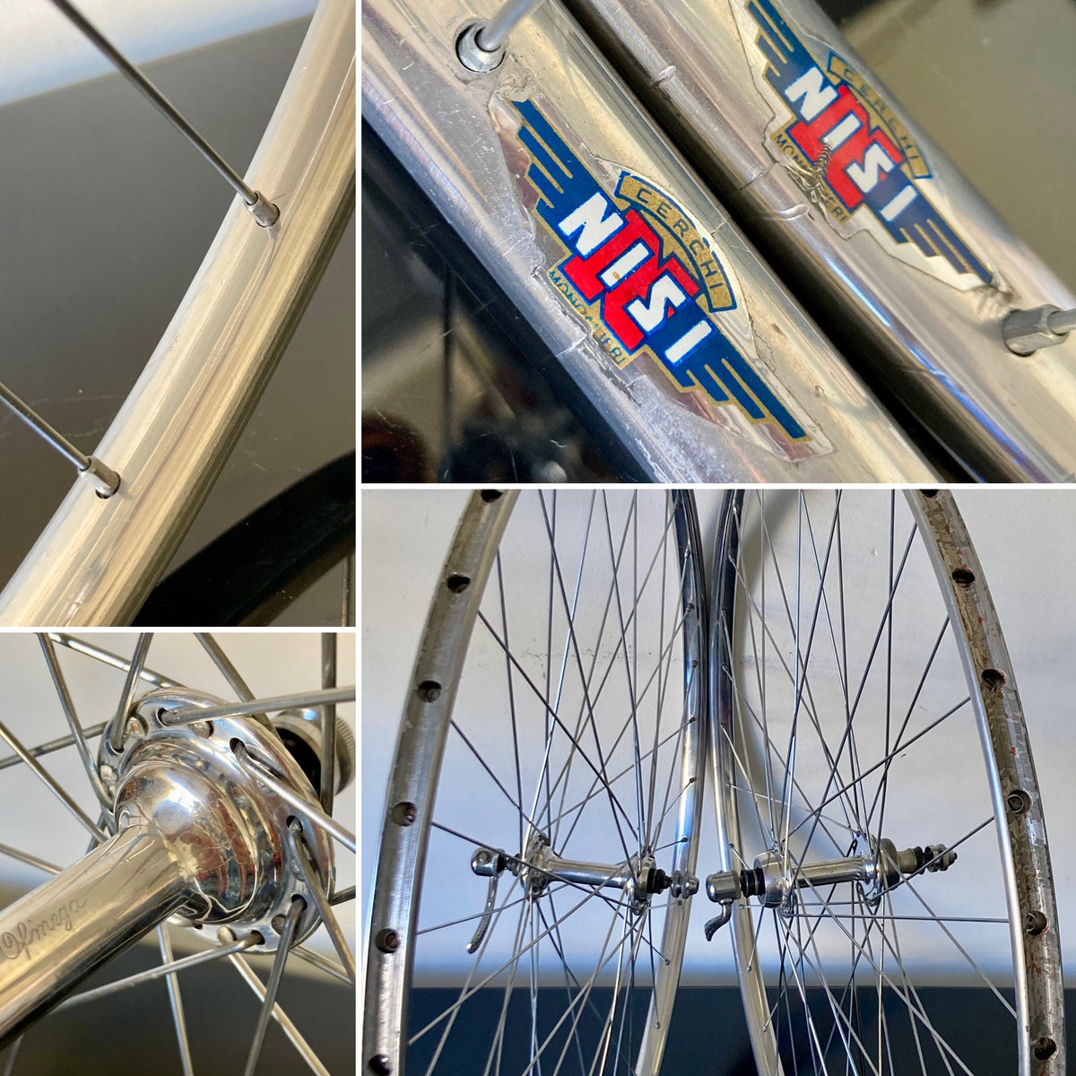 Ruote bici corsa Ofmega Gran Premio, cerchi Nisi. Per tubolare
