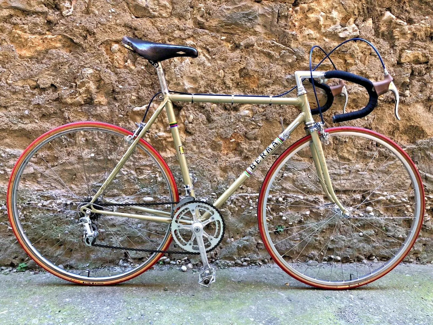 Bicicletta da corsa vintage Berma, taglia 51, Campagnolo.