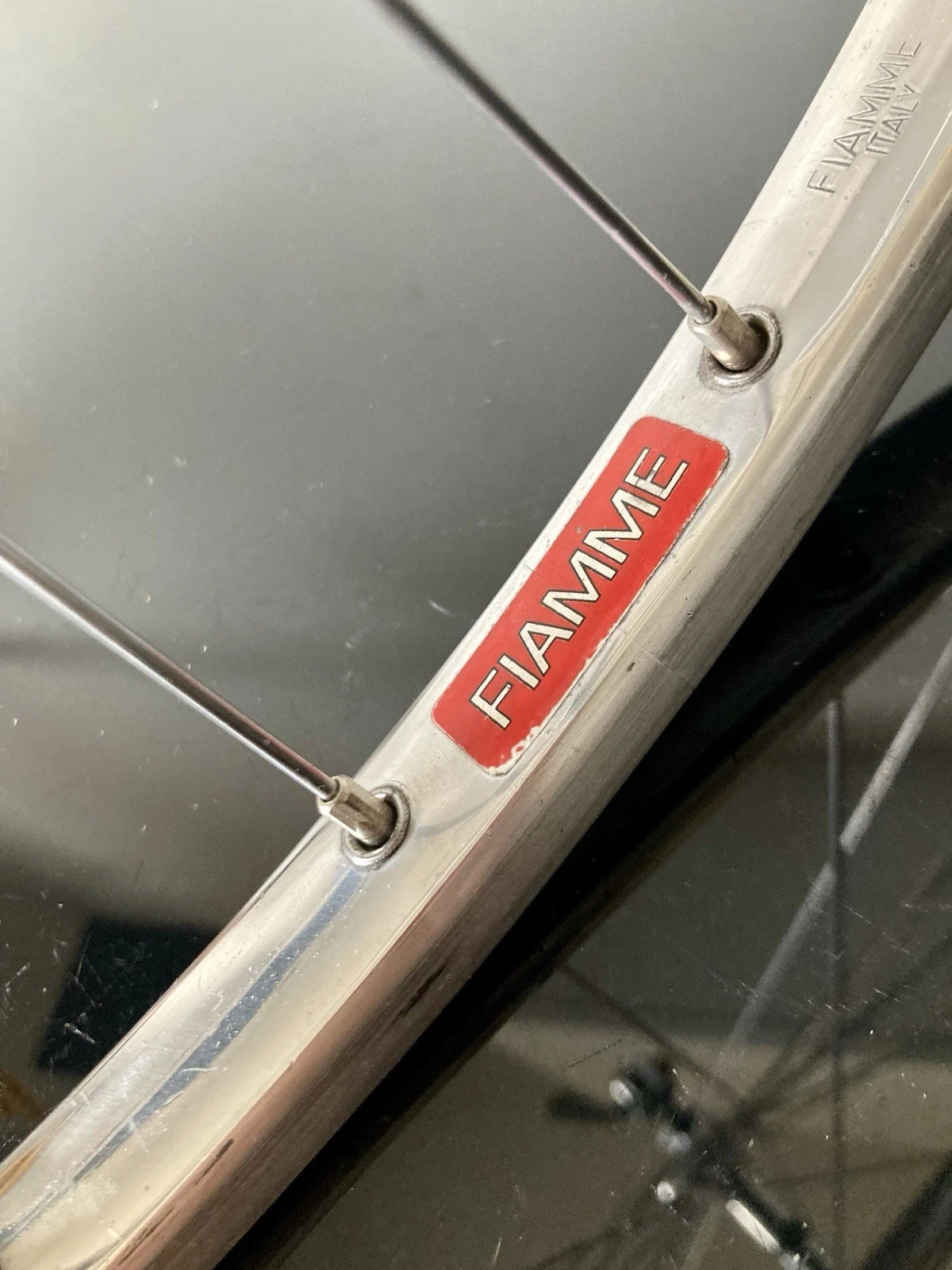 Ruote Campagnolo Record, cerchi Fiamme per tubolari. 700c