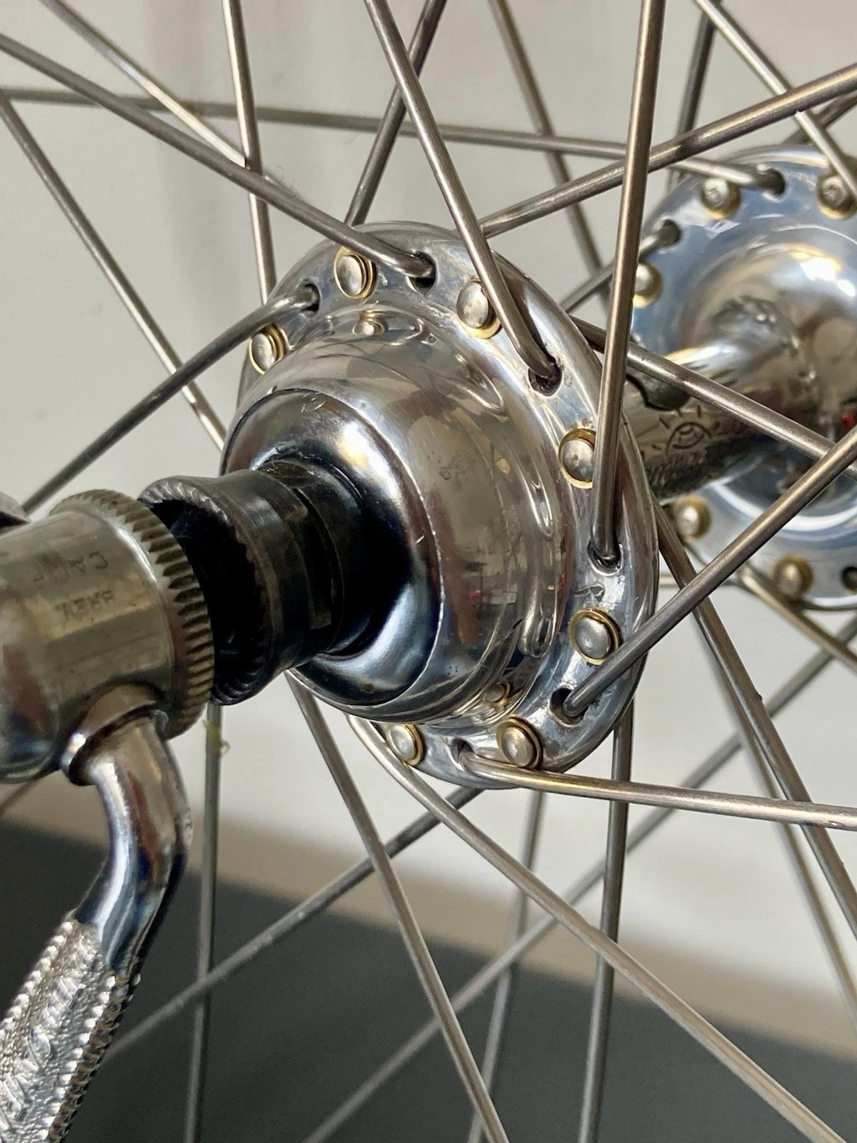 Ruote Campagnolo Record, cerchi Fiamme per tubolari. 700c