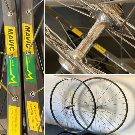 Ruote corsa Campagnolo Record Mavic MA40 per copertoncino