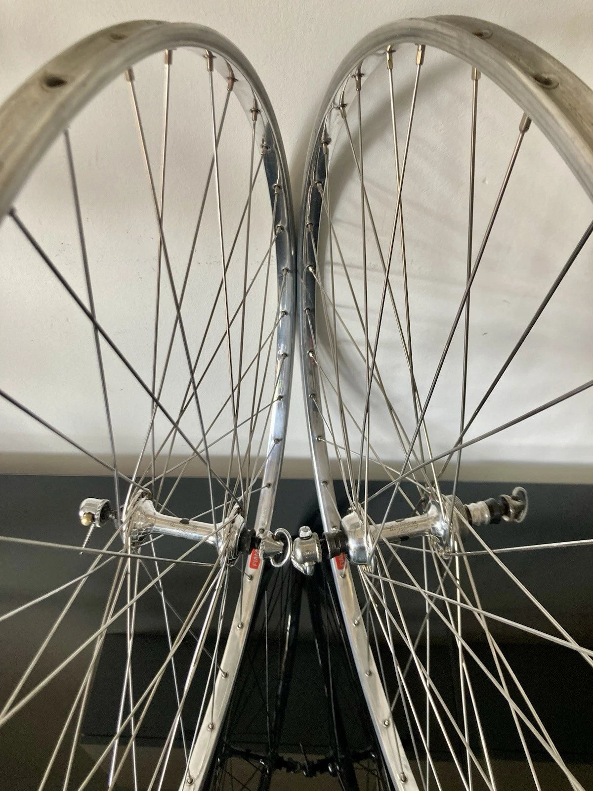 Ruote Campagnolo Record, cerchi Fiamme per tubolari. 700c