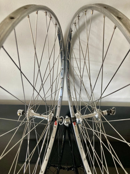 Ruote Campagnolo Record, cerchi Fiamme per tubolari. 700c