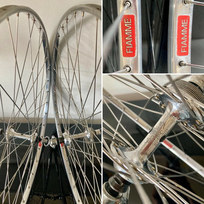 Ruote Campagnolo Record, cerchi Fiamme per tubolari. 700c