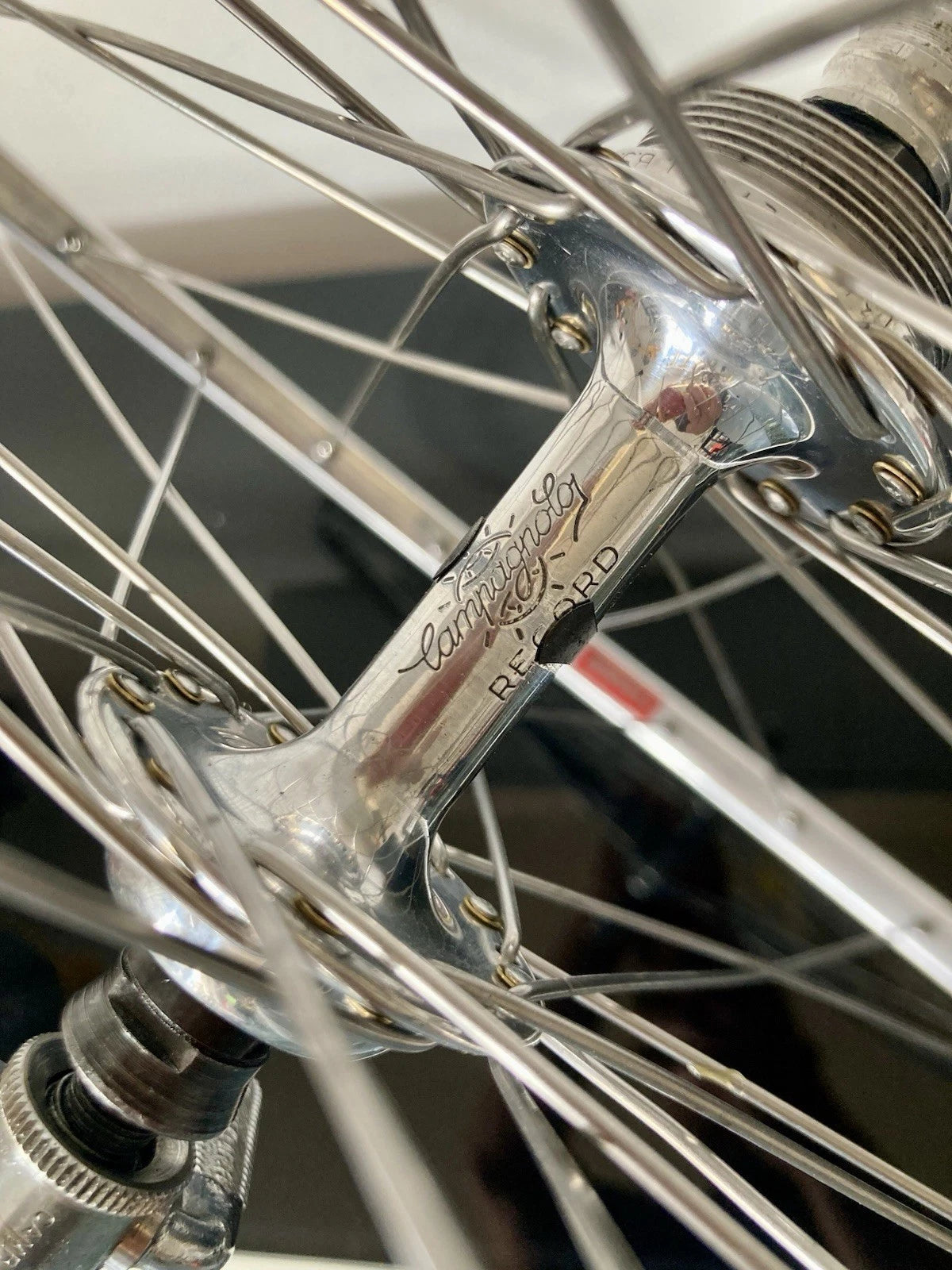 Ruote Campagnolo Record, cerchi Fiamme per tubolari. 700c