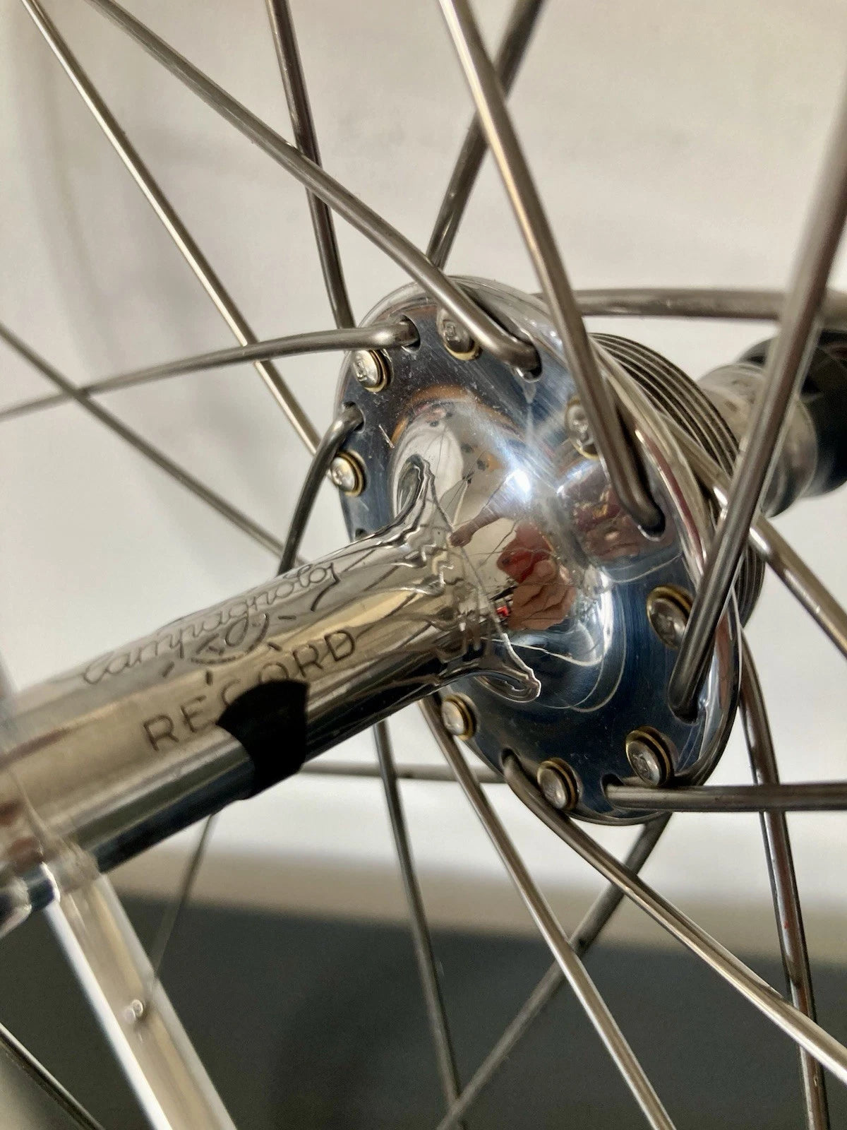 Ruote Campagnolo Record, cerchi Fiamme per tubolari. 700c