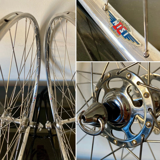 Ruote Campagnolo Record - Nisi tubolare. Mozzi a flangia alta "No Record".