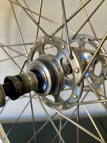 Ruote Campagnolo Record - Nisi tubolare. Mozzi a flangia alta "No Record".