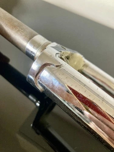 Forcella corsa Torpado in acciaio cromata. Diametro 1"