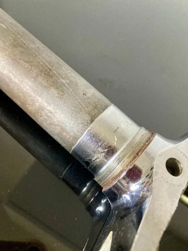 Forcella corsa Torpado in acciaio cromata. Diametro 1"