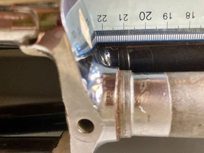 Forcella corsa Torpado in acciaio cromata. Diametro 1"