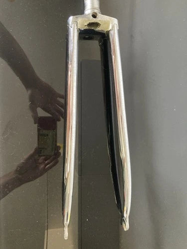Forcella corsa Torpado in acciaio cromata. Diametro 1"